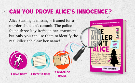 The Killer Isn't Alice: The 46,600 Suspect Murder Mystery Puzzle - Iris Starling - Paperback