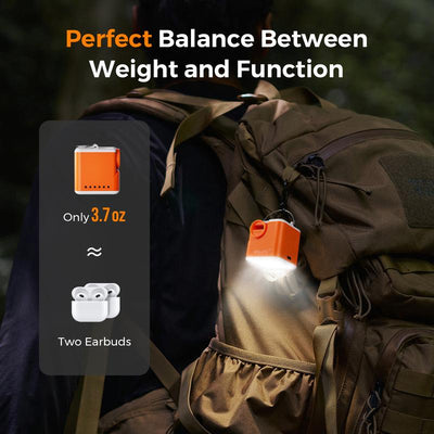 Lumaro AirRush Pro — Rechargeable Mini Air Pump with LED Light | Fast Inflate & Deflate