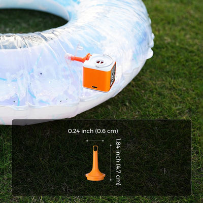 Lumaro AirRush Pro — Rechargeable Mini Air Pump with LED Light | Fast Inflate & Deflate
